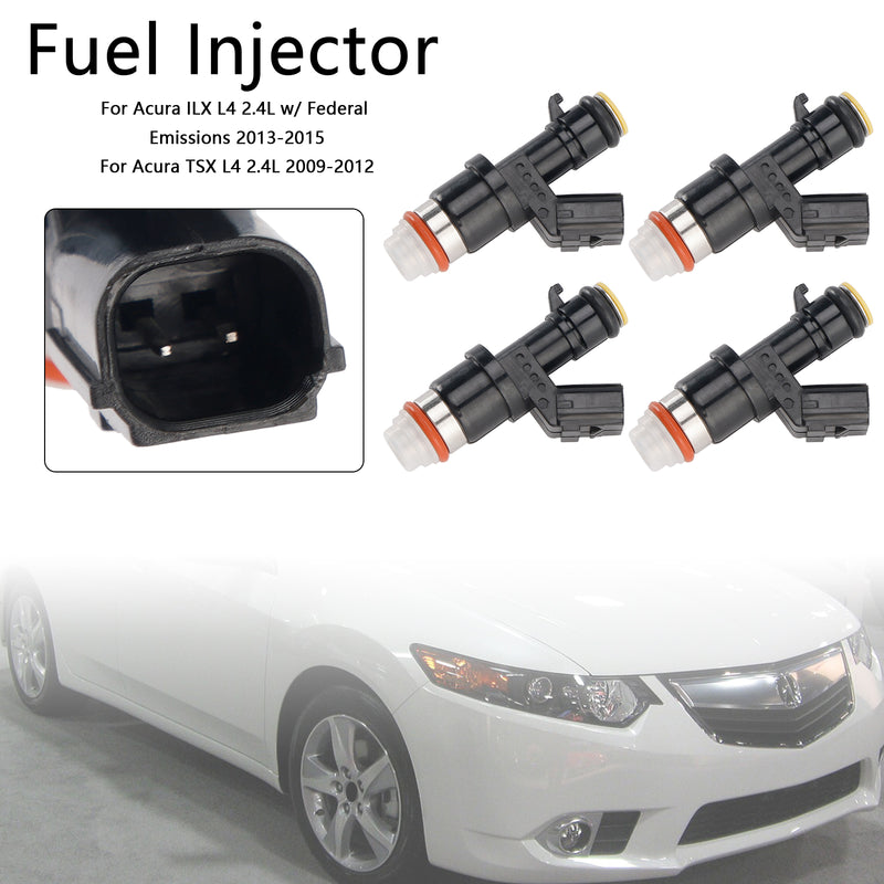 Honda Accord Civic CRV 2.4L 2008-2015 4PCS Fuel Injector 16450-R40-A01