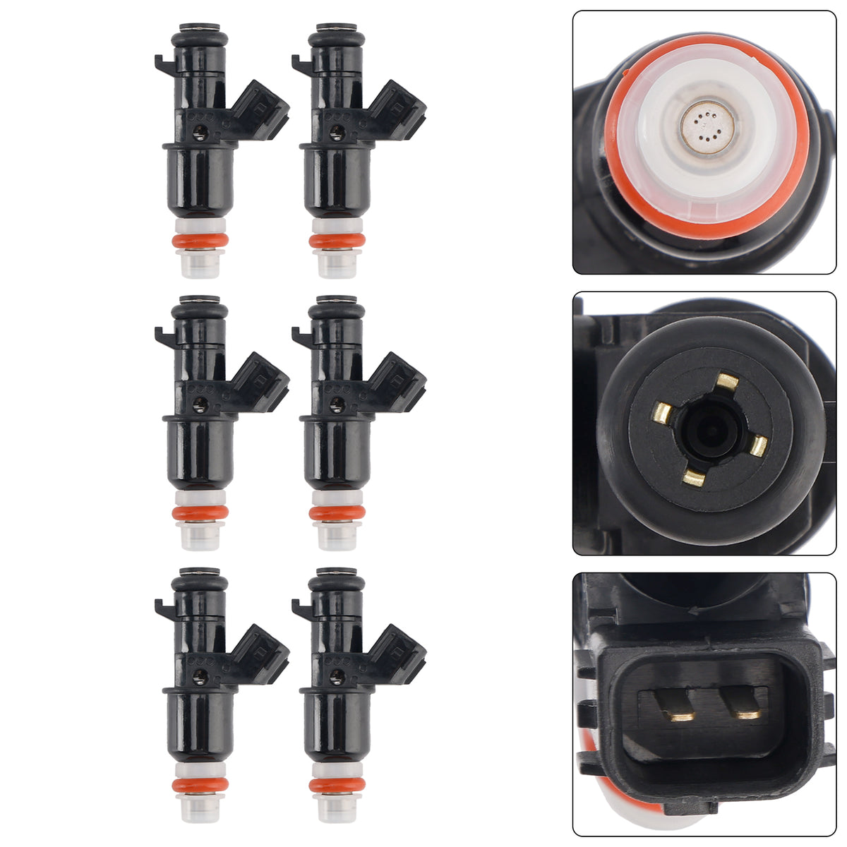 Honda MDX Tl Accord Pilot Fit Acura 6PCS Fuel Injector 16450-RCA-A01