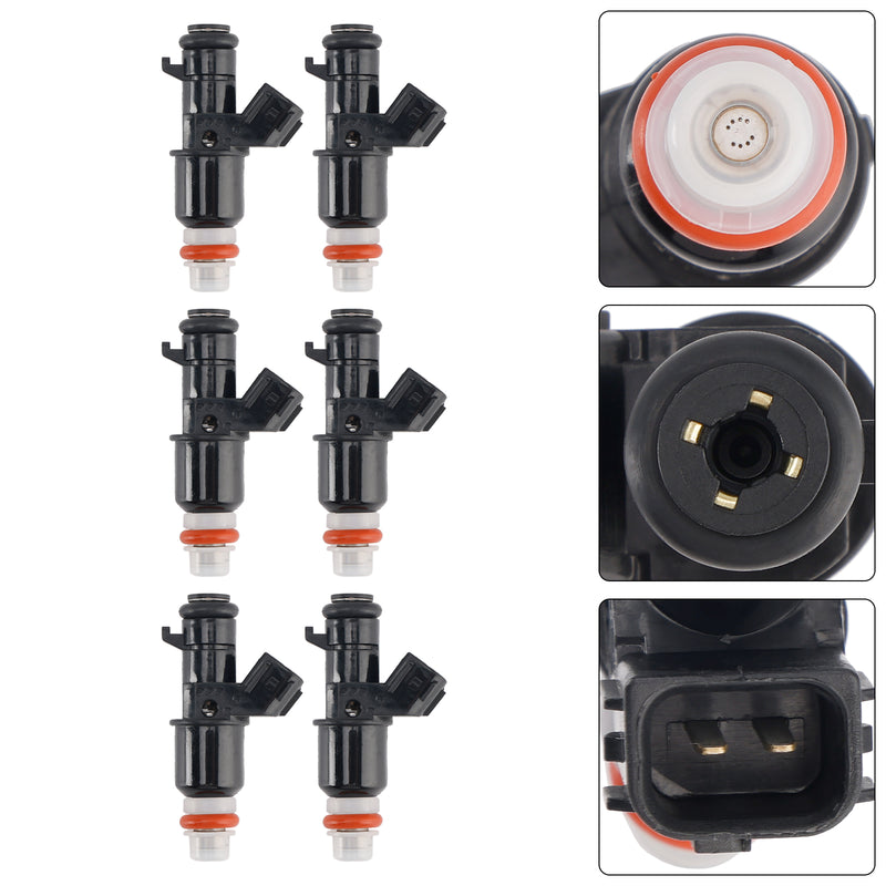 Honda MDX Tl Accord Pilot Fit Acura 6PCS Fuel Injector 16450-RCA-A01