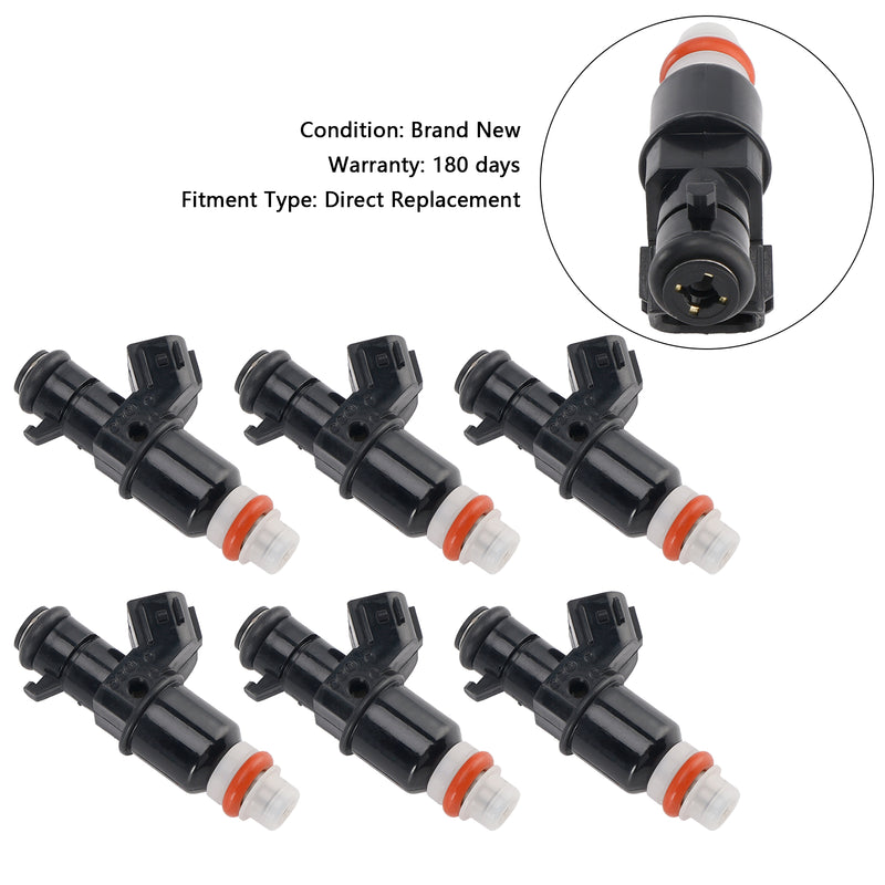 Honda MDX Tl Accord Pilot Fit Acura 6PCS Fuel Injector 16450-RCA-A01