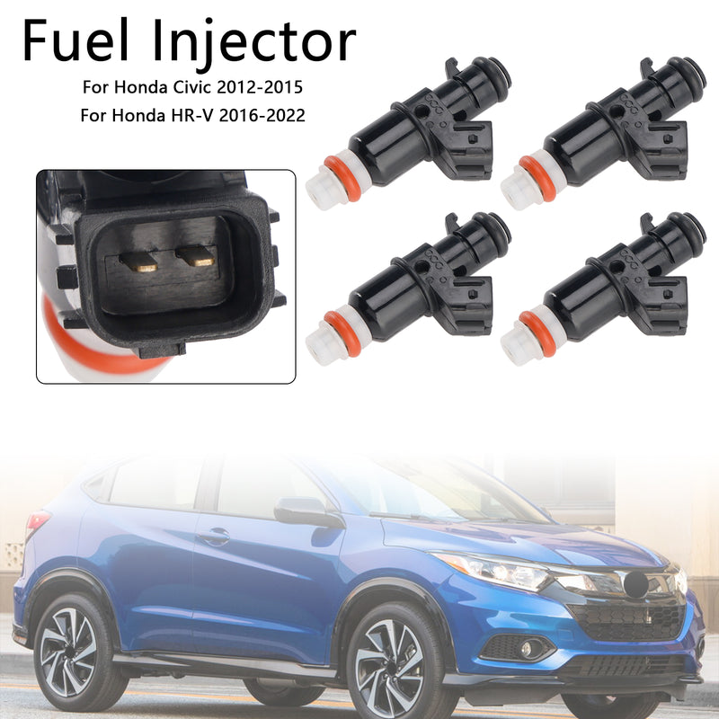 Honda HR-V 2016-2022 Fit Honda Civic 4PCS Fuel Injector 16450-RWK-003