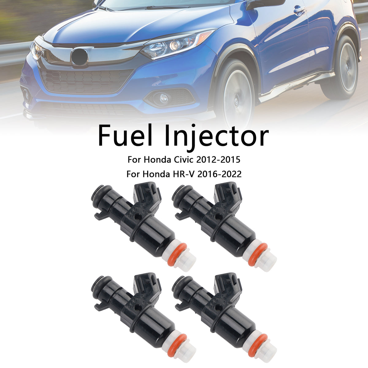 Honda HR-V 2016-2022 Fit Honda Civic 4PCS Fuel Injector 16450-RWK-003