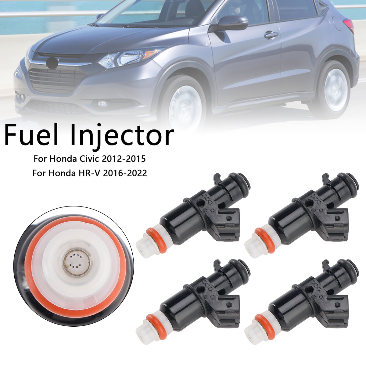 Honda HR-V 2016-2022 Fit Honda Civic 4PCS Fuel Injector 16450-RWK-003