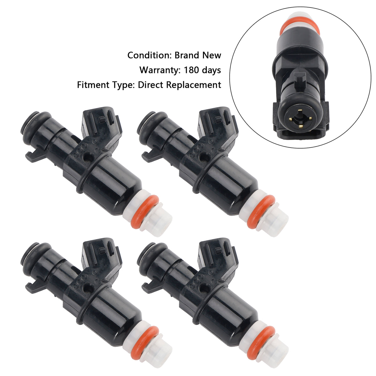 Honda HR-V 2016-2022 Fit Honda Civic 4PCS Fuel Injector 16450-RWK-003