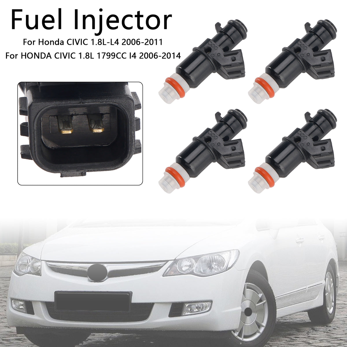 HONDA CIVIC 1.8L 2006-2014 MP4274 4PCS Fuel Injector 16450-PWC-J01