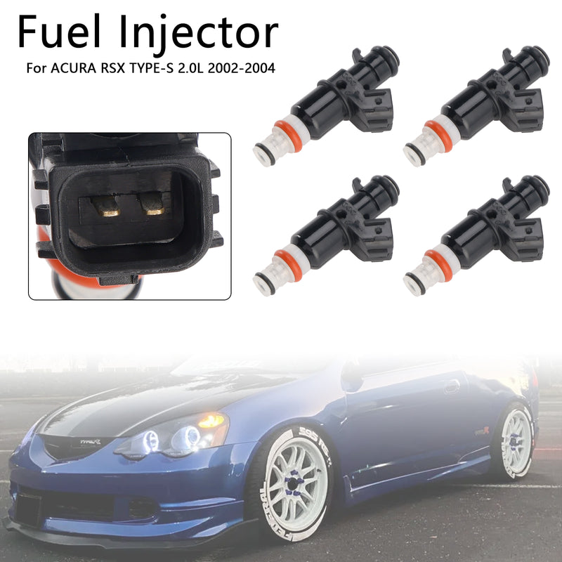 Acura RSX TYPE-S 2.0L 2002-2004 842-12290 4PCS Fuel Injector 16450-PRB-A01