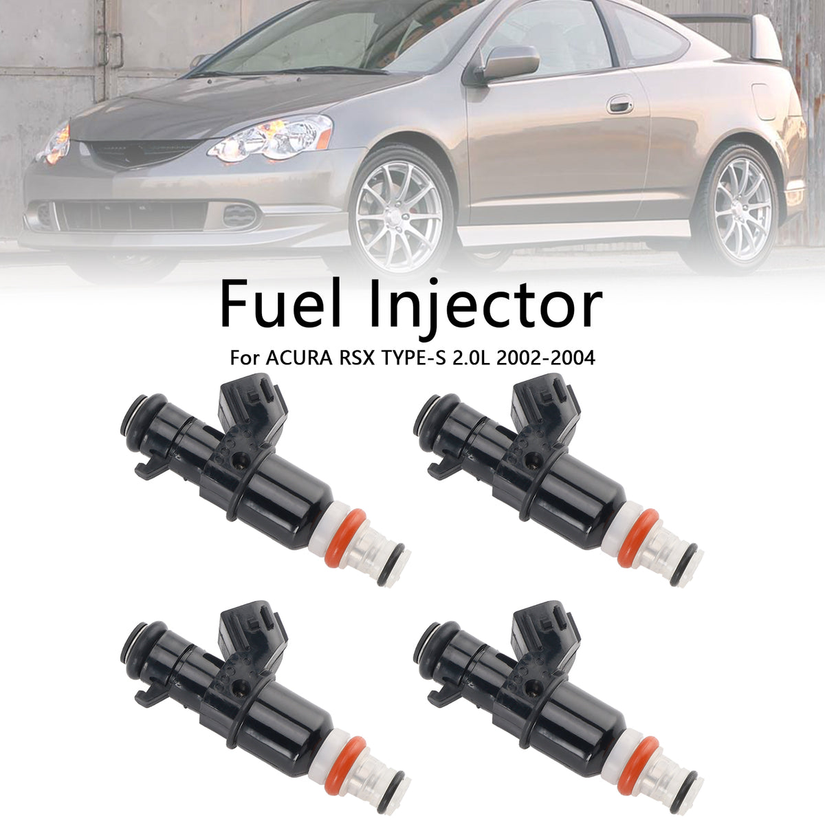 Acura RSX TYPE-S 2.0L 2002-2004 842-12290 4PCS Fuel Injector 16450-PRB-A01