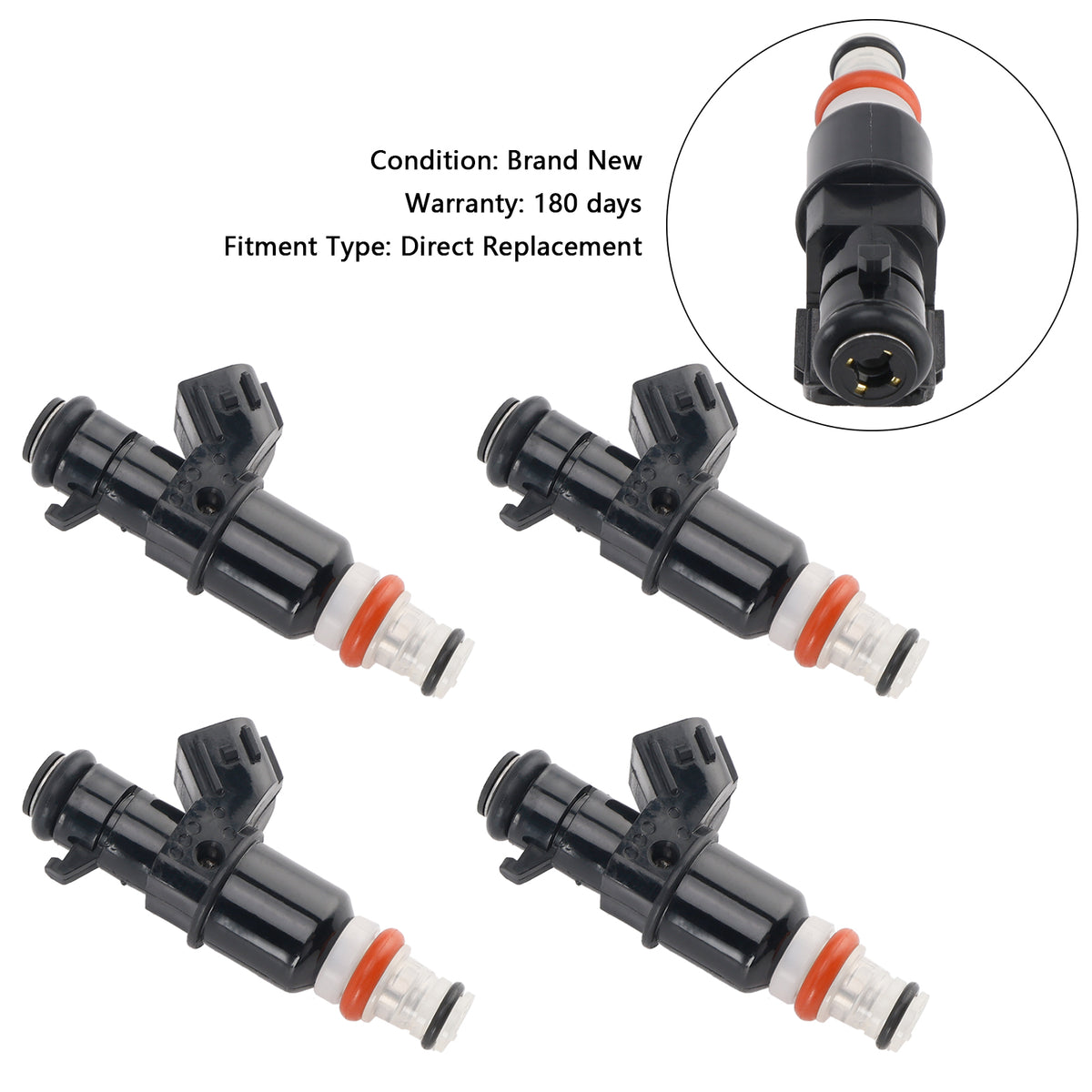 Acura RSX TYPE-S 2.0L 2002-2004 842-12290 4PCS Fuel Injector 16450-PRB-A01