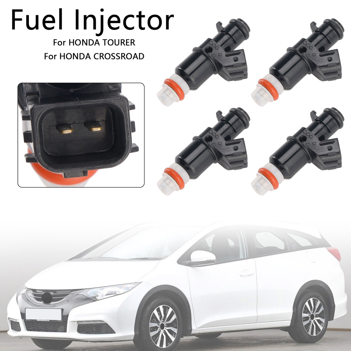 Honda Accord Civic Stream CRV Tourer 2.0L 4PCS Fuel Injector 16450-RZP-003