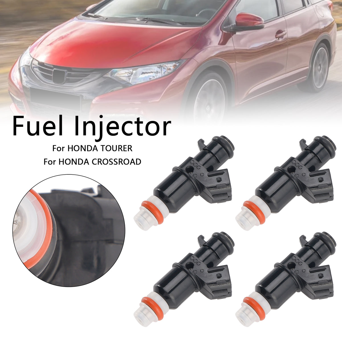 Honda Accord Civic Stream CRV Tourer 2.0L 4PCS Fuel Injector 16450-RZP-003