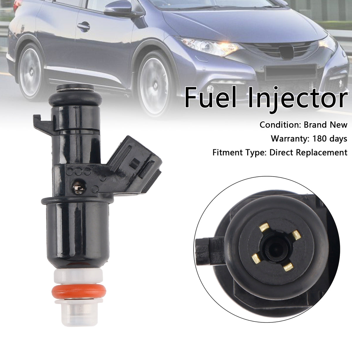Honda Accord Civic Stream CRV Tourer 2.0L 1PCS Fuel Injector 16450-RZP-003