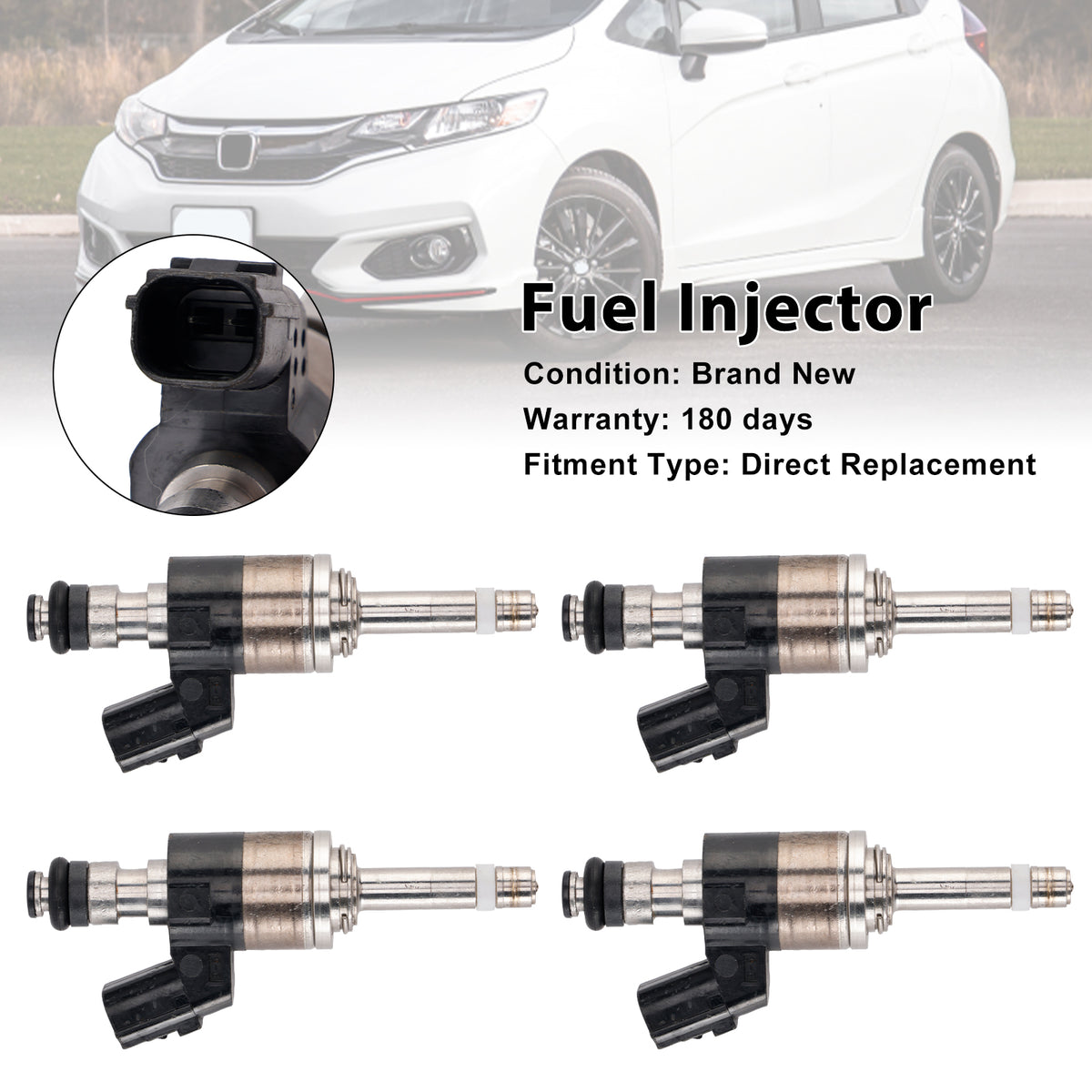For Honda Fit 2015-2019 1.5L 4PCS Fuel Injector 16010-5R1-315