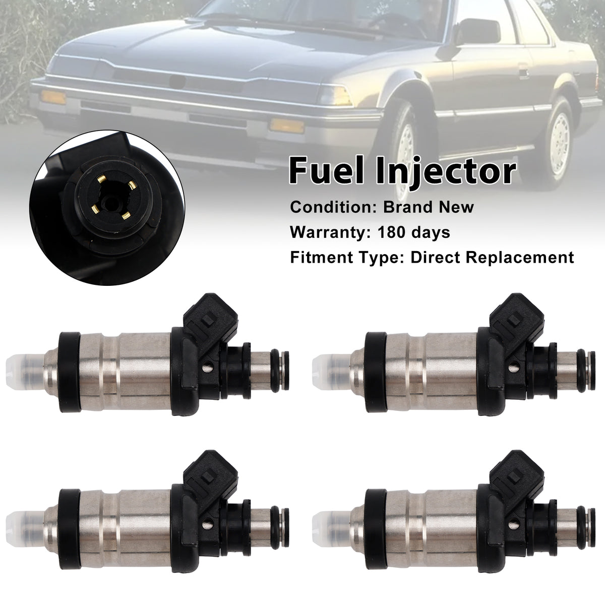 Honda Accord Prelude Civic 1990-1997 4PCS Fuel Injector 06164-P0A-000