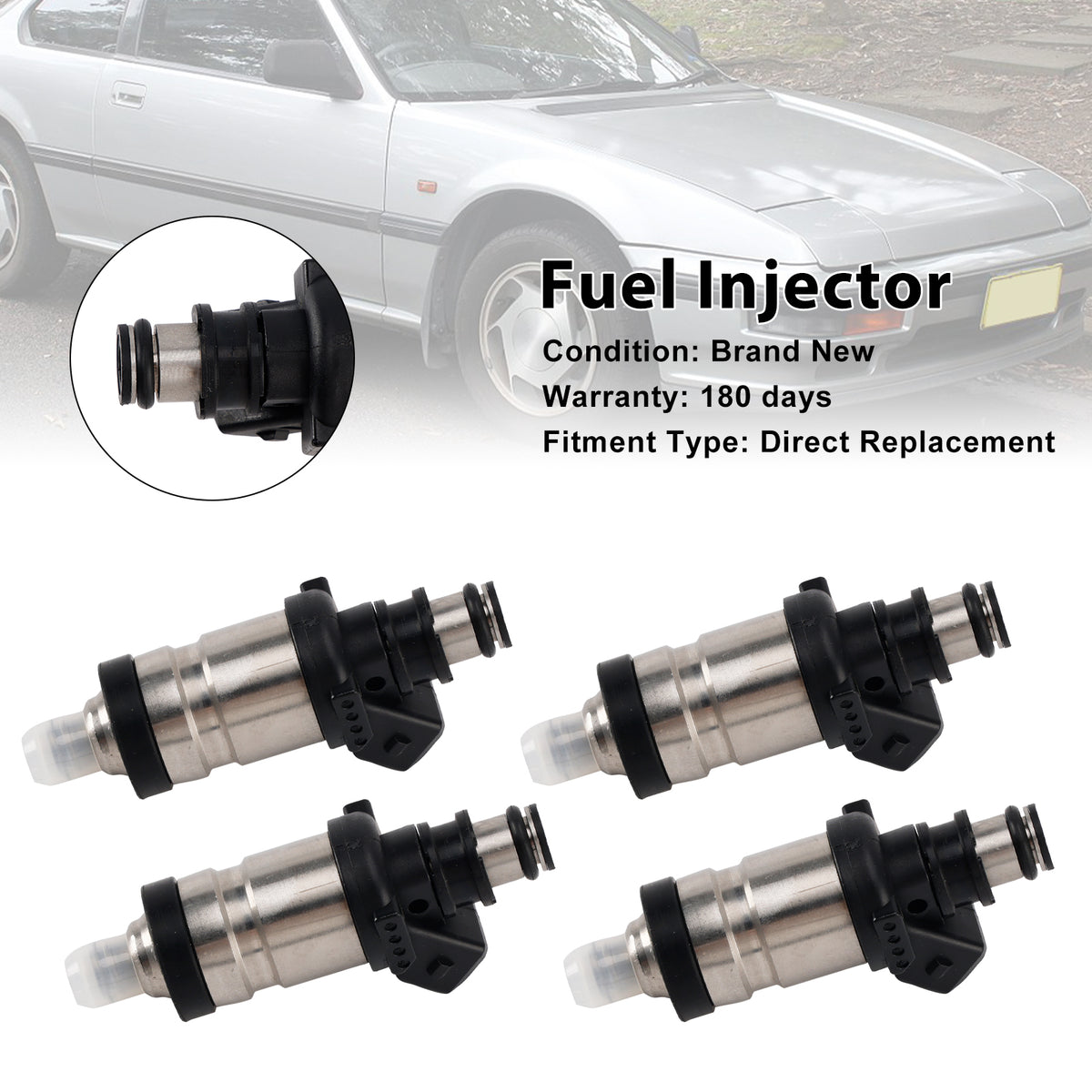 Honda Accord Prelude Civic 1990-1997 4PCS Fuel Injector 06164-P0A-000