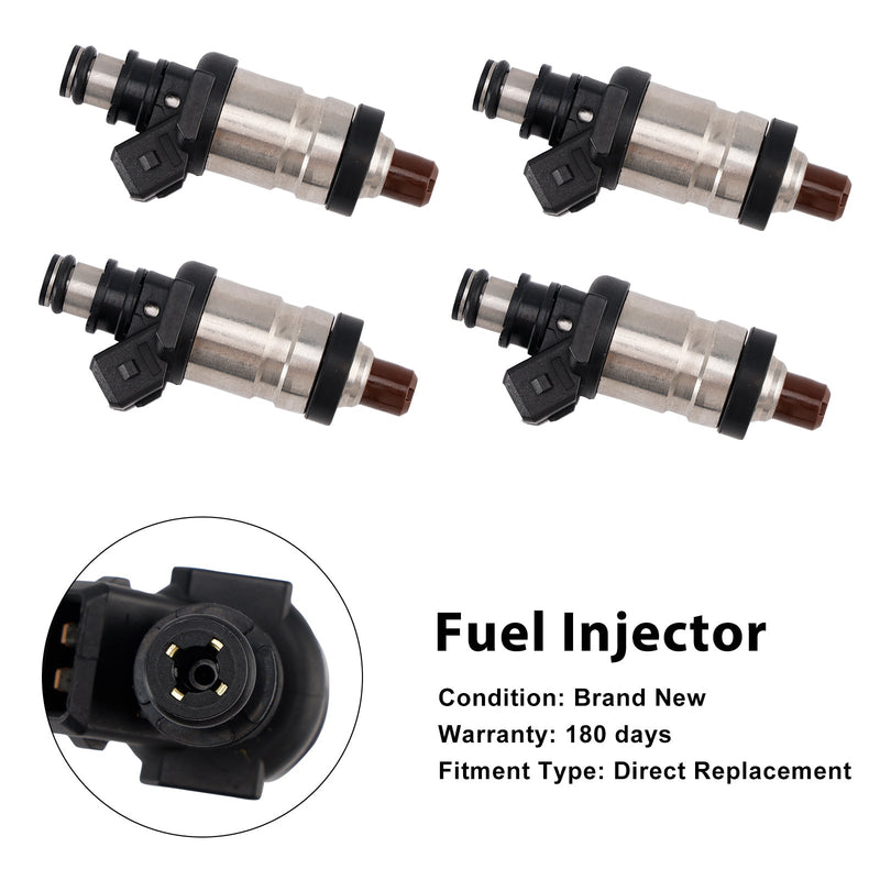 4PCS Fuel Injector 06164-P06-A01 Fit Civic Del Sol 1.5L 1.6L Integra 1.7L 1.8L