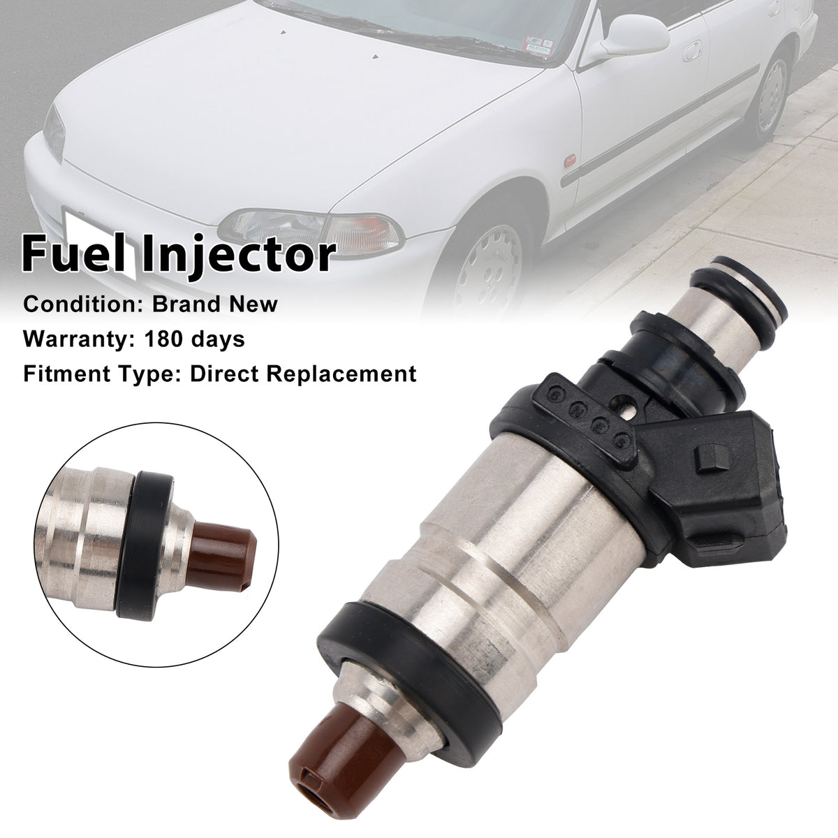 Civic Del Sol 1.5L 1.6L Integra 1.7L 1.8L 1PCS Fuel Injector 06164-P06-A01