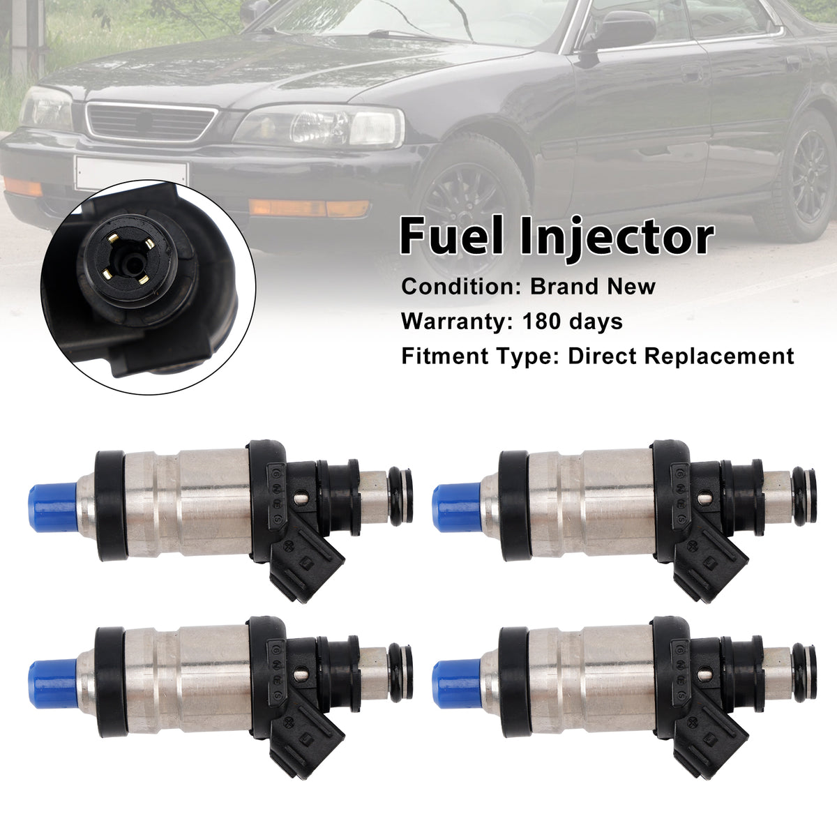 Acura Integra TL GS GS-R LS RS 1996-2001 4PCS Fuel Injector 06164-P72-010