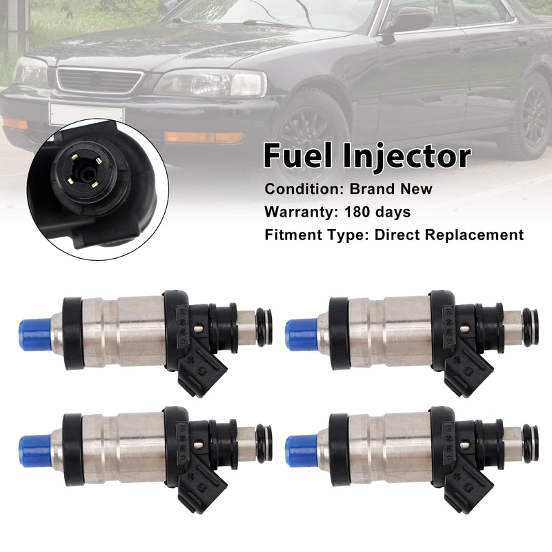 Acura Integra TL GS GS-R LS RS 1996-2001 4PCS Fuel Injector 06164-P72-010