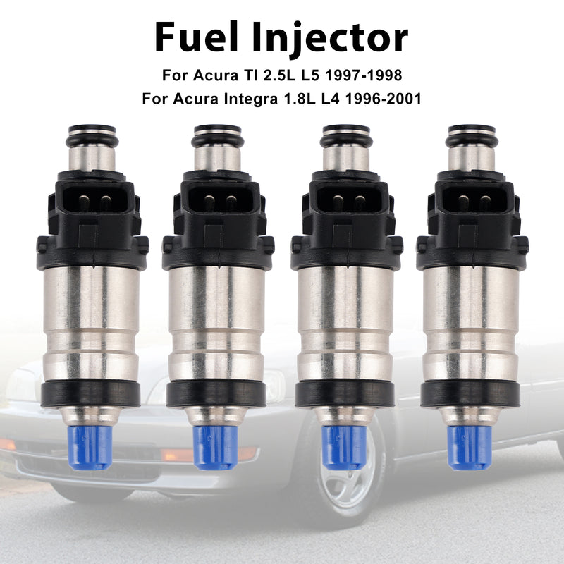 Acura Integra TL GS GS-R LS RS 1996-2001 4PCS Fuel Injector 06164-P72-010