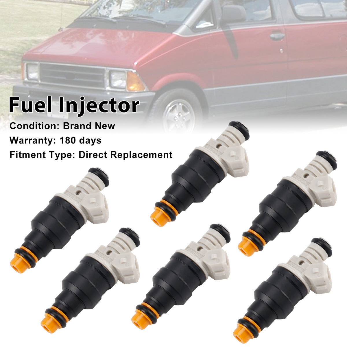 Ford Ranger 2.9L 3.0L 3.8L V6 1985-1997 F03E-A2B 6PCS Fuel Injector CM4670