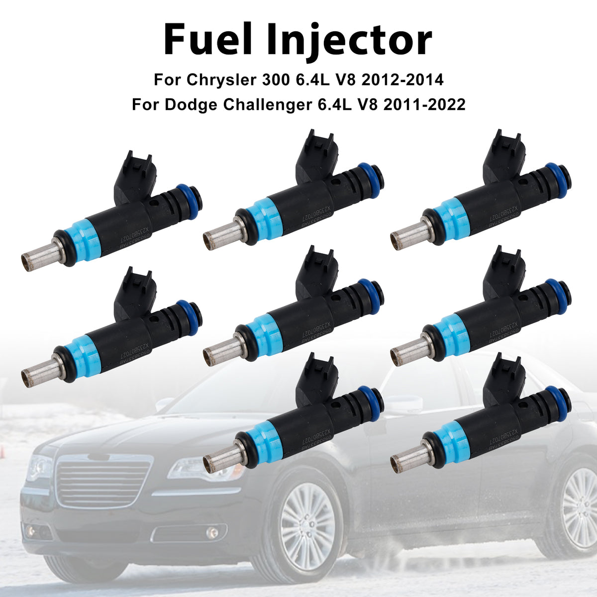 Dodge Charger Fit Grand Cherokee 2012-2021 8PCS Fuel Injector 05038337AB