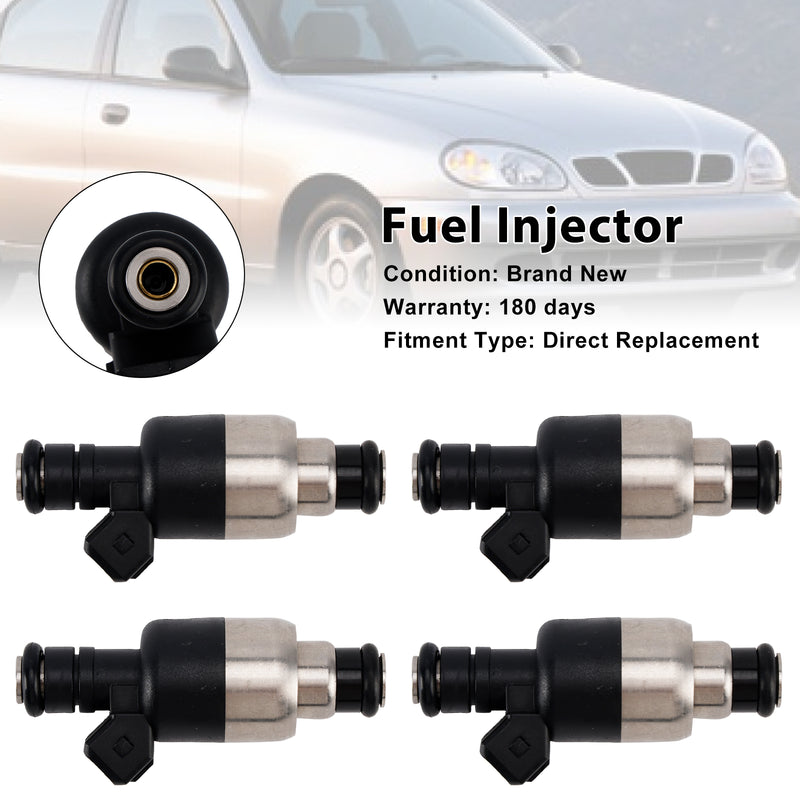Daewoo Lanos 1997-2004 Fit Nexia 1995-1997 4PCS Fuel Injector 17109450
