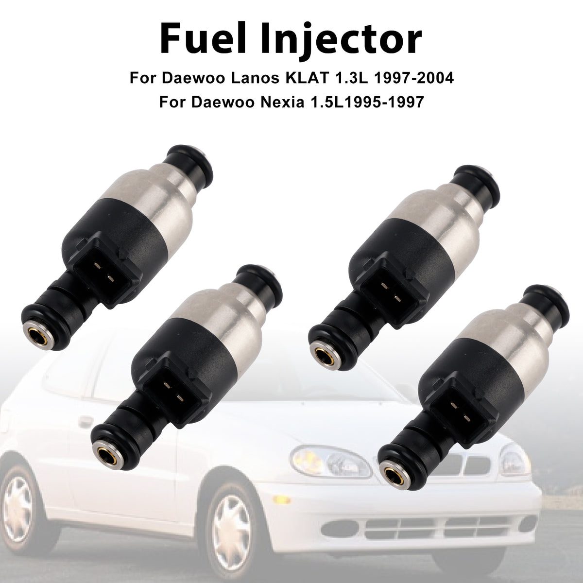 Daewoo Lanos 1997-2004 Fit Nexia 1995-1997 4PCS Fuel Injector 17109450