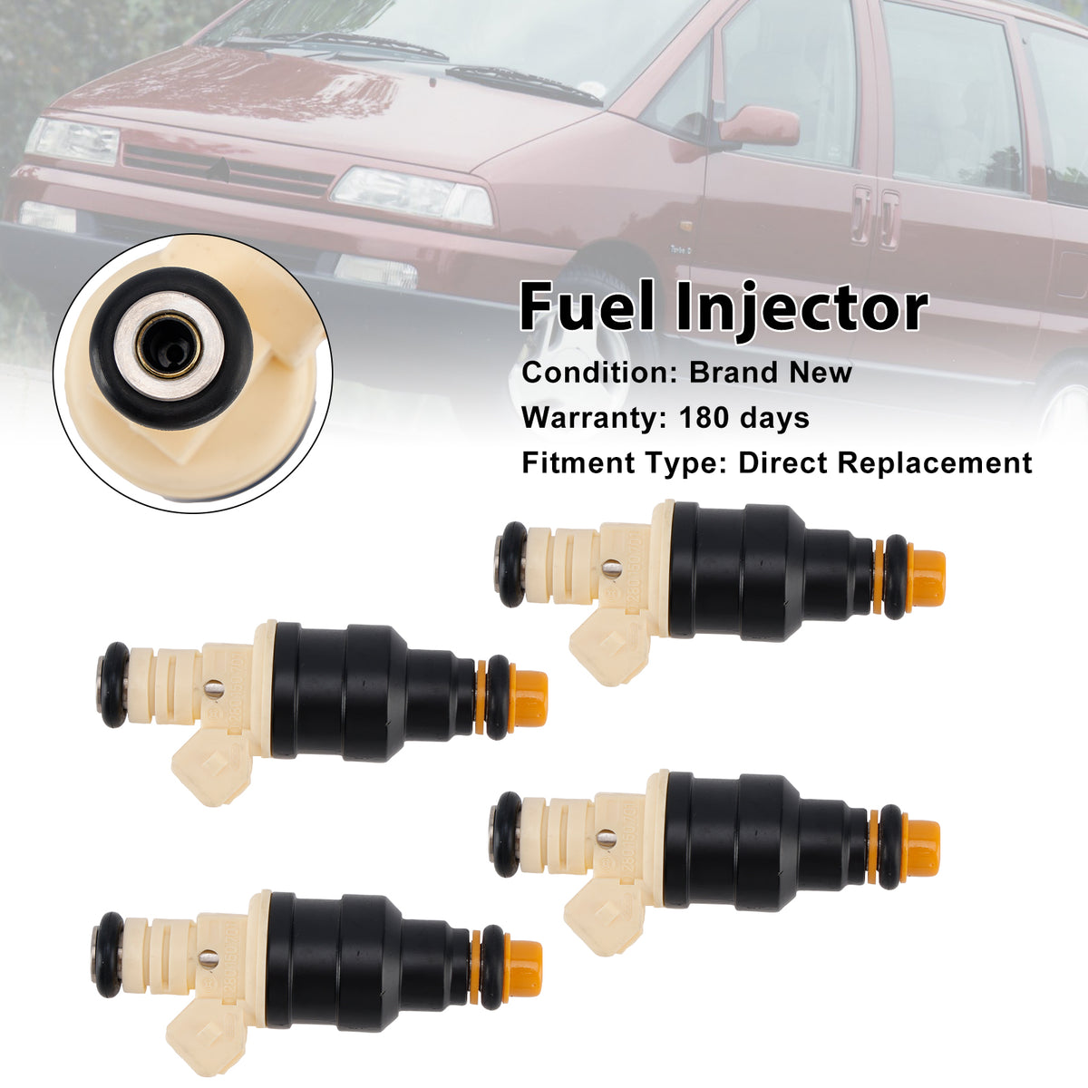 Ford Motorsport Escort RS Turbo Rst Beige 4PCS Fuel Injectors 0280150701