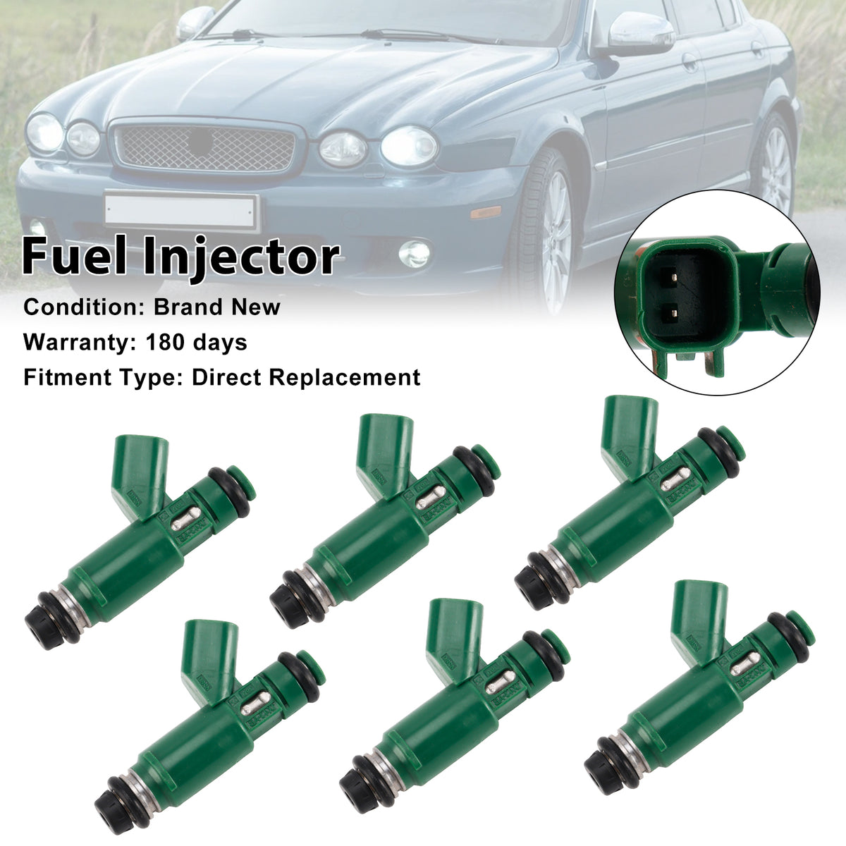 Jaguar X-Type 3.0L 2002-2008 V6 2.5L 1955004011 6PCS Fuel Injector 1X43-AB