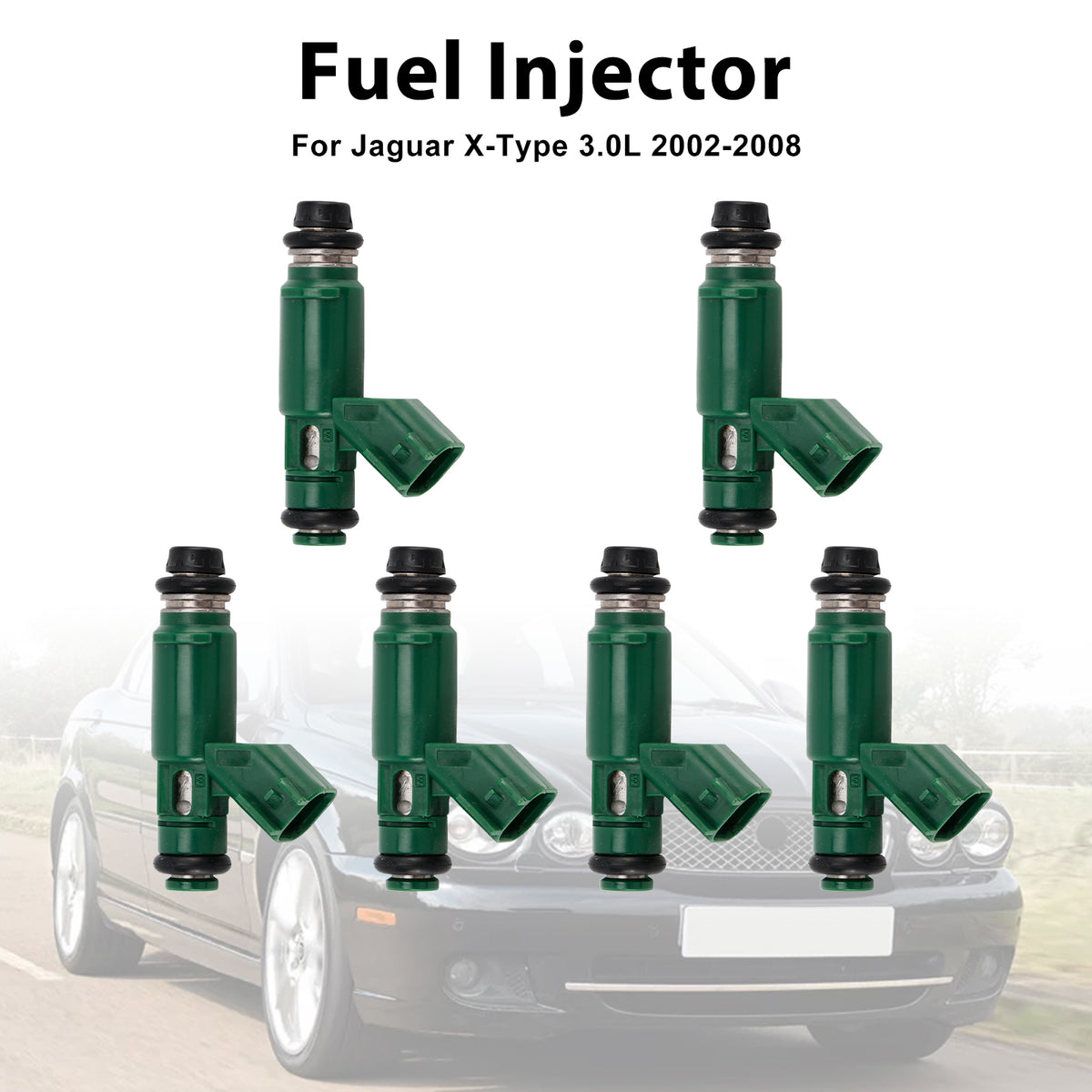 Jaguar X-Type 3.0L 2002-2008 V6 2.5L 1955004011 6PCS Fuel Injector 1X43-AB