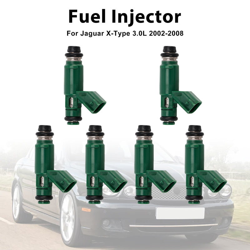 Jaguar X-Type 3.0L 2002-2008 V6 2.5L 1955004011 6PCS Fuel Injector 1X43-AB
