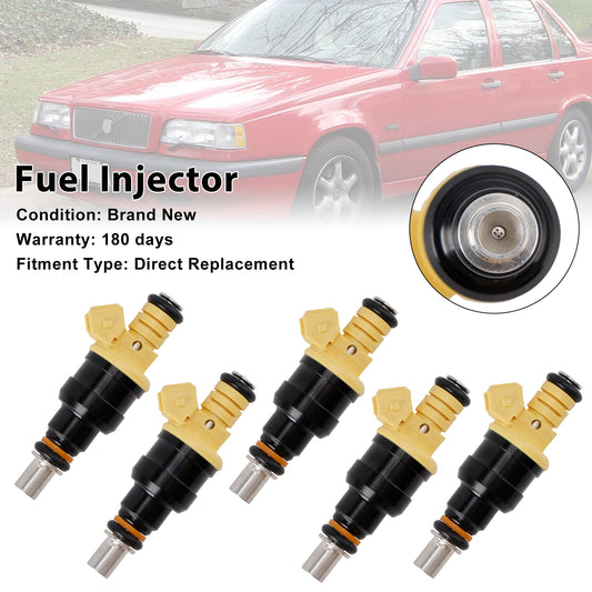 Volvo 850 2.4L 2.0L I5 1991-1997 852-12141 5PCS Fuel Injector 0280150779