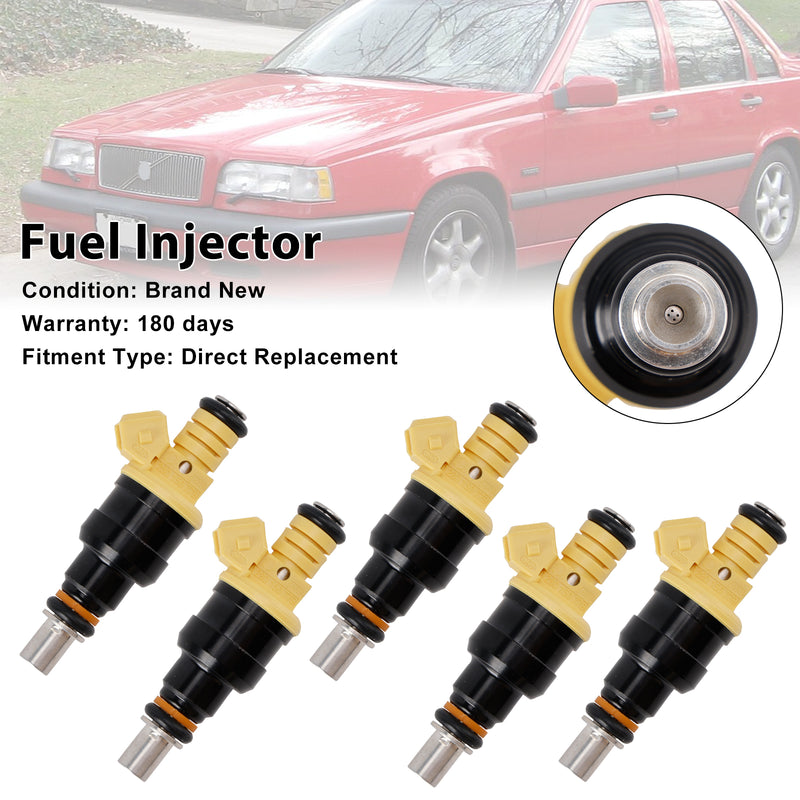 Volvo 850 2.4L 2.0L I5 1991-1997 852-12141 5PCS Fuel Injector 0280150779