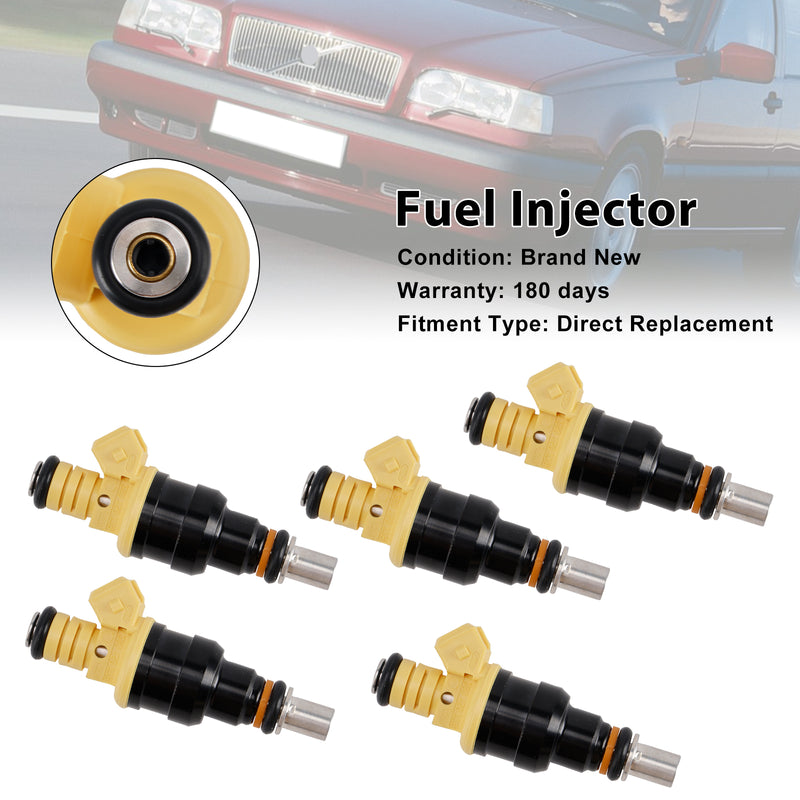 Volvo 850 2.4L 2.0L I5 1991-1997 852-12141 5PCS Fuel Injector 0280150779