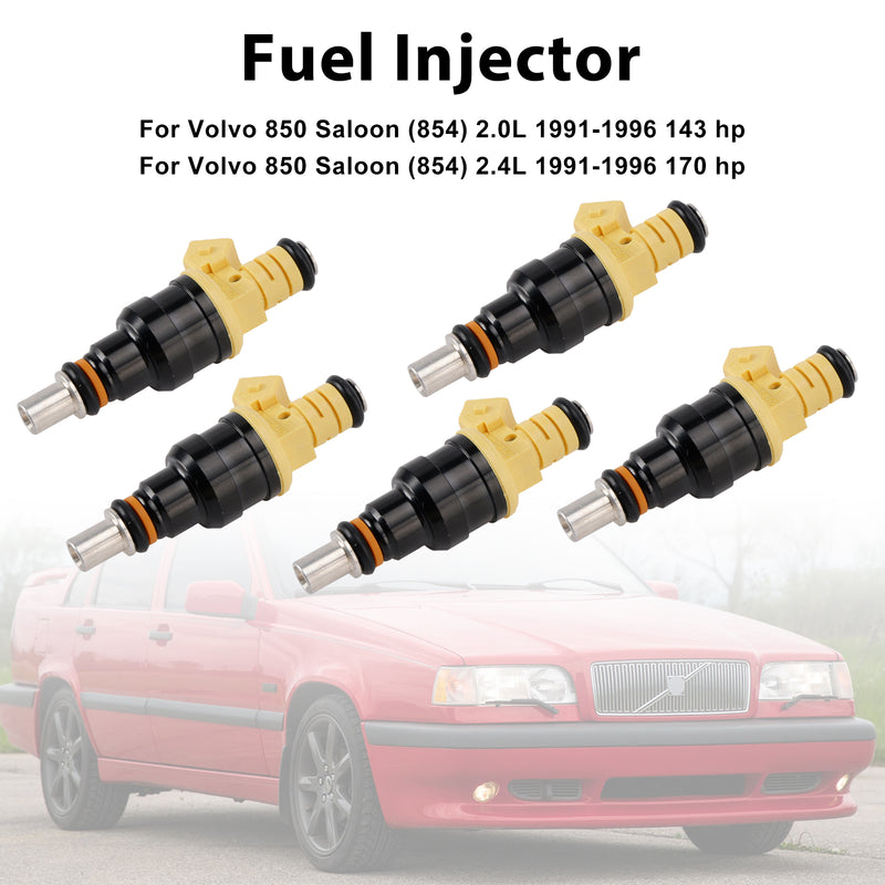 Volvo 850 2.4L 2.0L I5 1991-1997 852-12141 5PCS Fuel Injector 0280150779