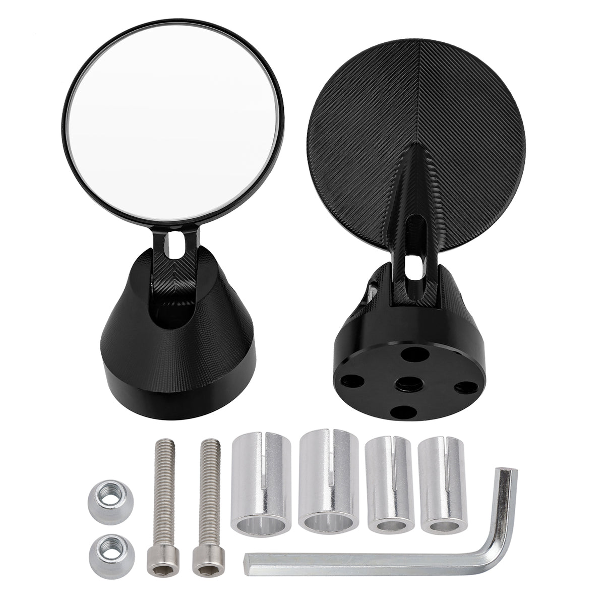 Vespa Sprint Primavera 50 125 150 CNC ?50mm Mini Handlebar End Mirror Set