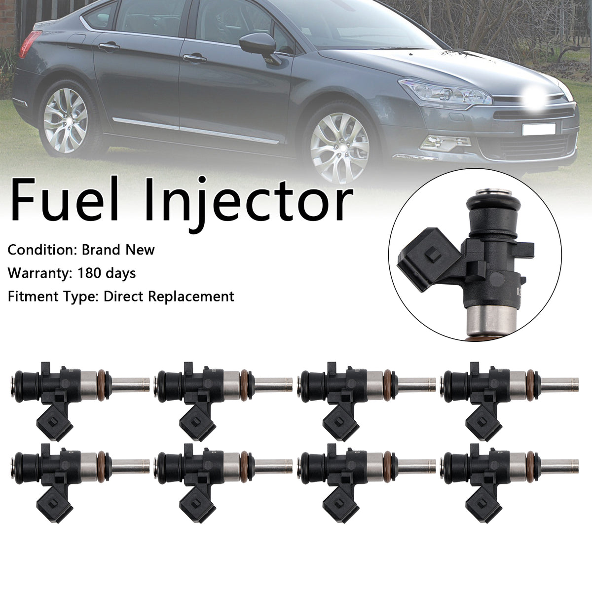 Bosch Nozzle Valve EV14KT Petrol 8PCS 980CC Fuel Injector 0280158040