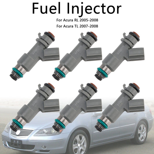 6PCS 16450RJAA01 Fuel Injector 16450-RJA-A01 Fit Acura RL TL 3.5L V6 2005-2008