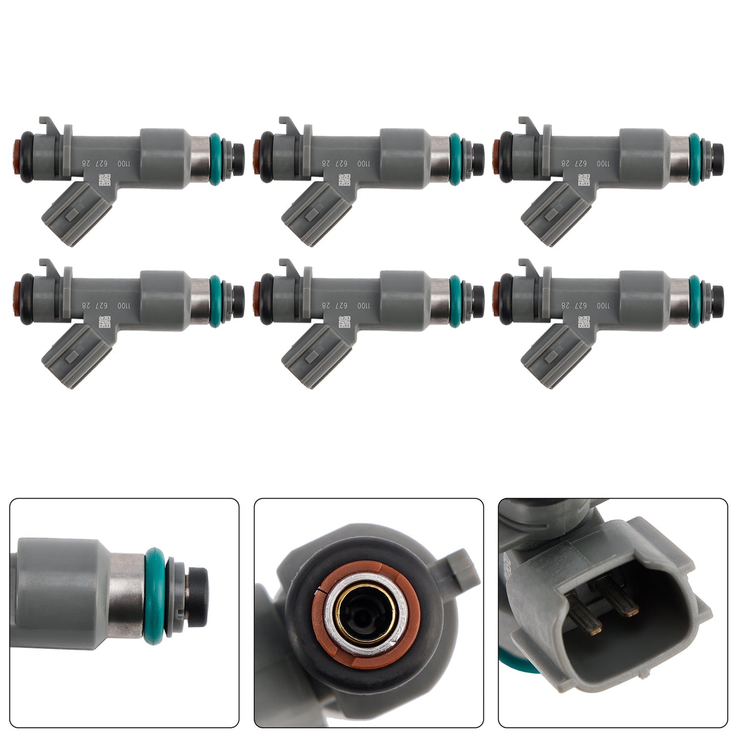 6PCS 16450RJAA01 Fuel Injector 16450-RJA-A01 Fit Acura RL TL 3.5L V6 2005-2008