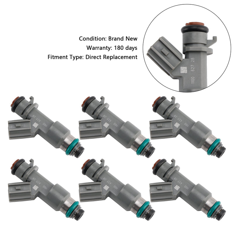 6PCS 16450RJAA01 Fuel Injector 16450-RJA-A01 Fit Acura RL TL 3.5L V6 2005-2008