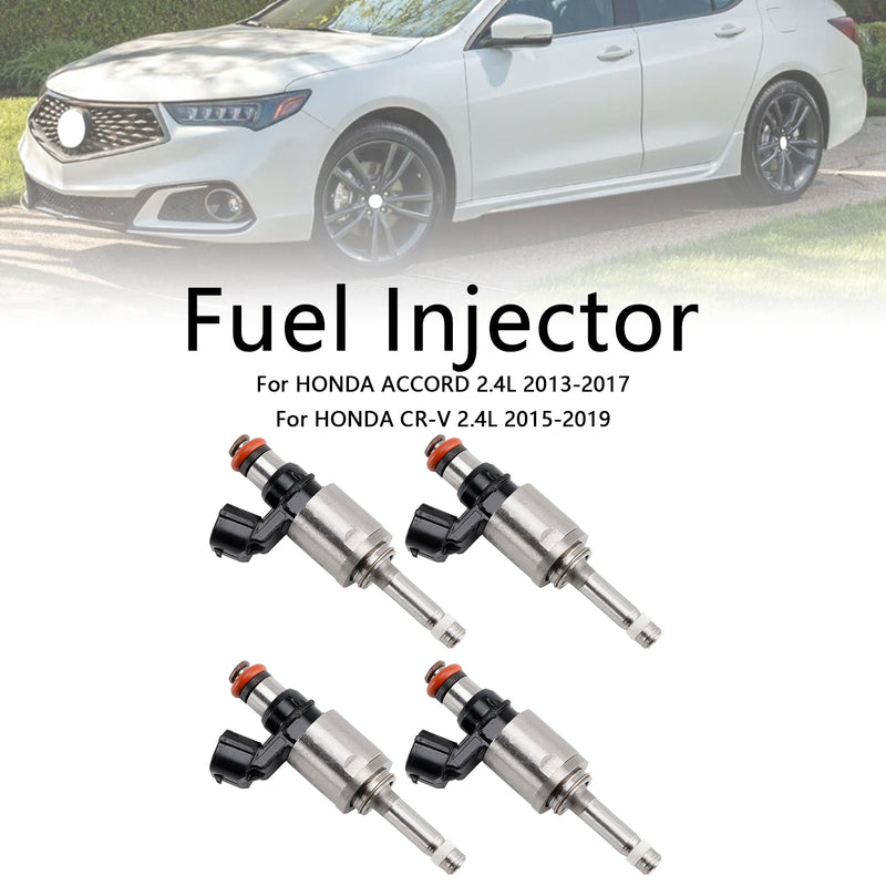 CR-V TLX 2.4L 2015-2019 Fit Acura 4PCS Fuel Injector 16450-5LA-A01