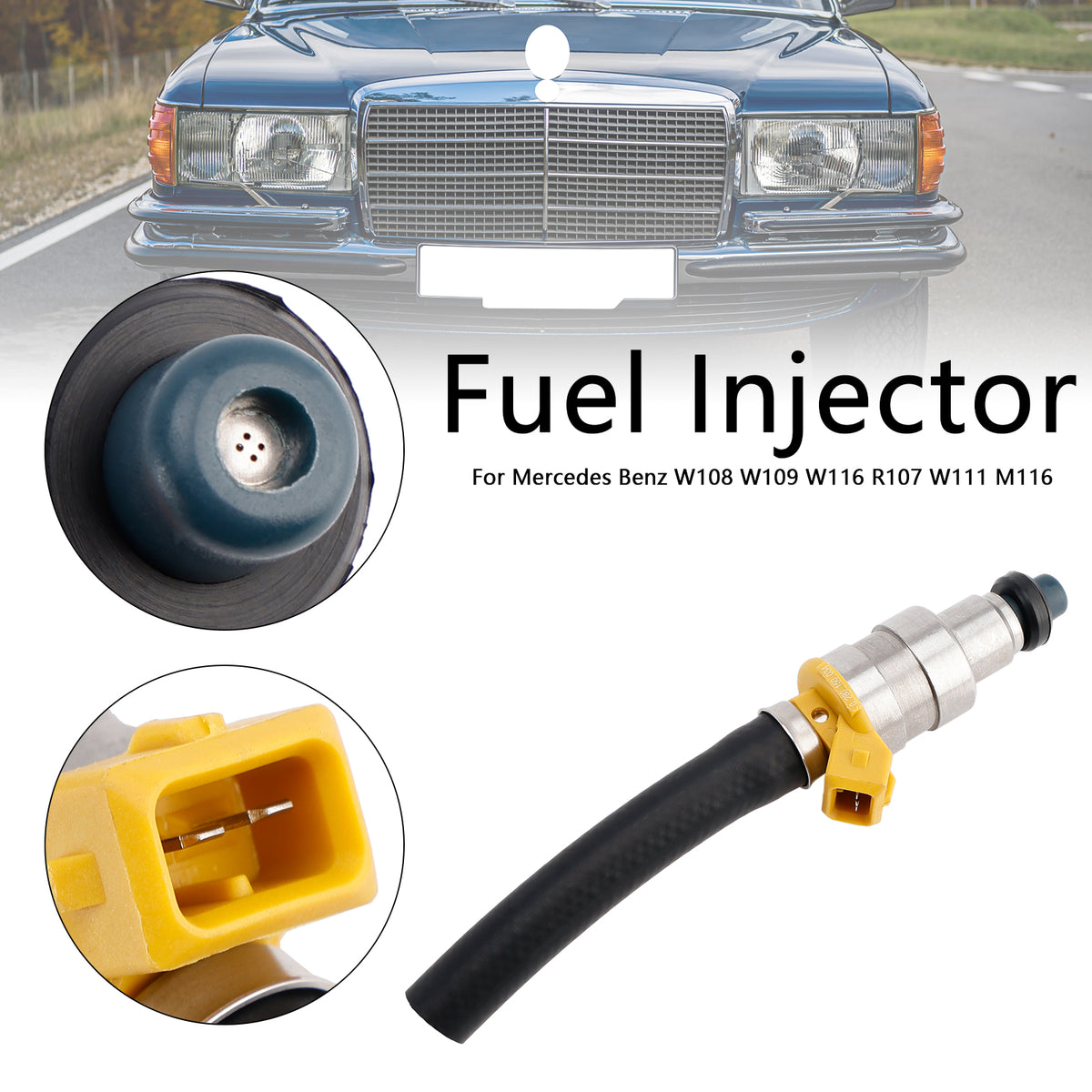Mercedes W108 W109 W116 R107 W111 M116 1PCS Fuel Injector 0000783123