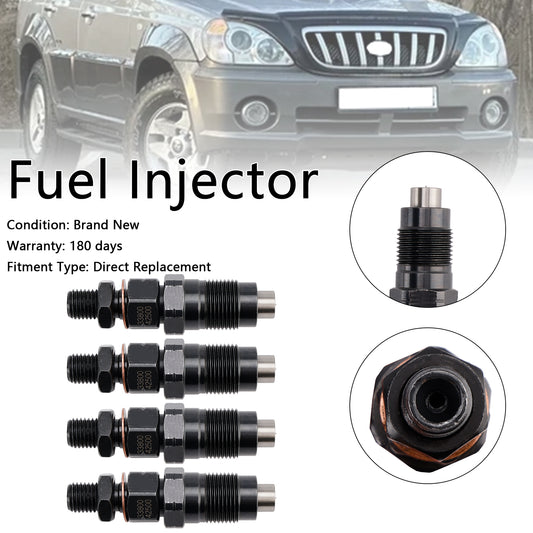Hyundai D4BH D4BF Pickup H100 Minivan H1 4PCS Fuel Injector 33800-42500