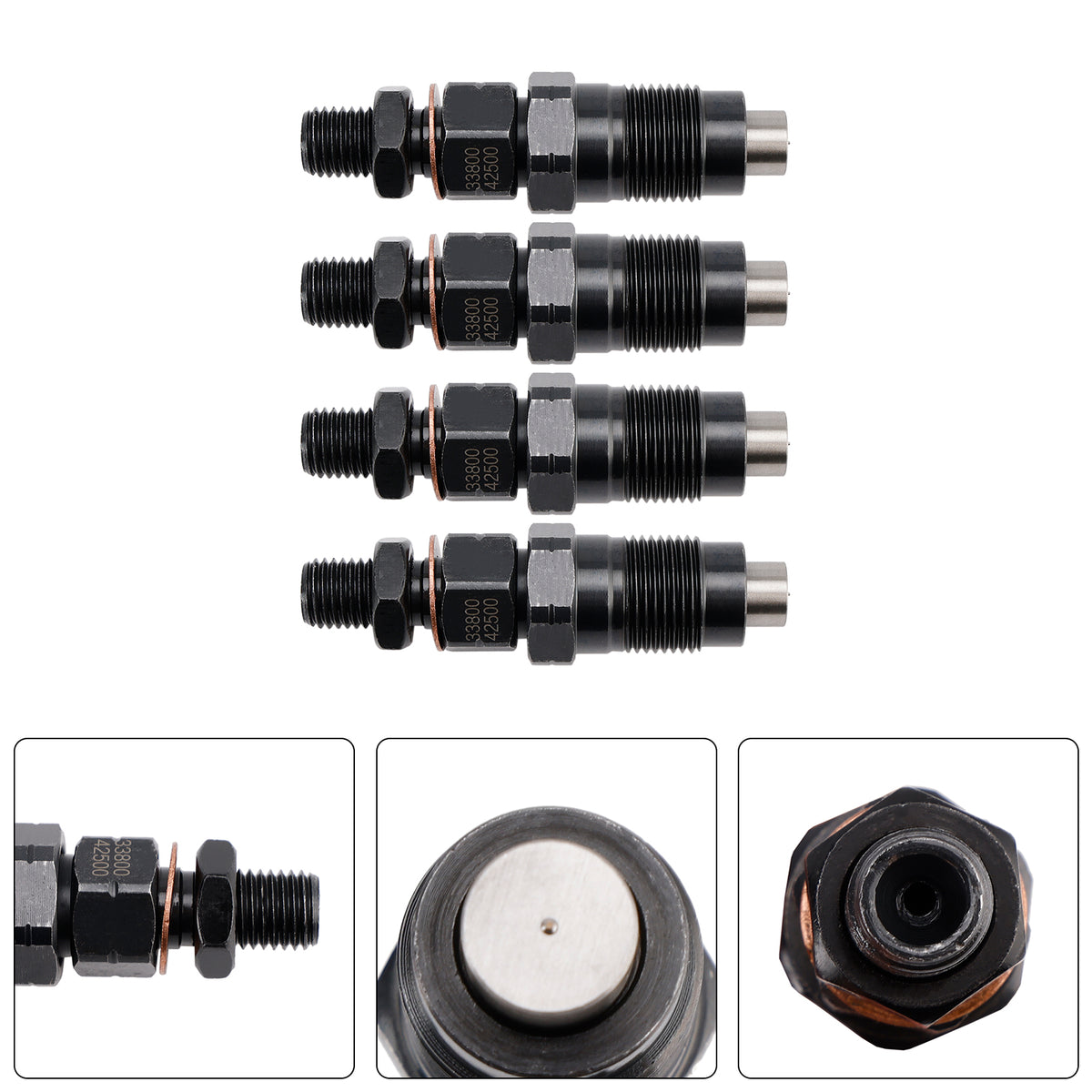 Hyundai D4BH D4BF Pickup H100 Minivan H1 4PCS Fuel Injector 33800-42500