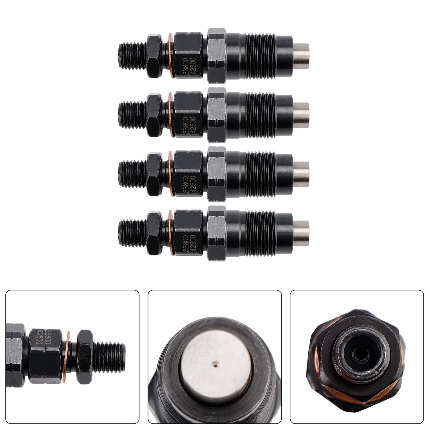 Hyundai D4BH D4BF Pickup H100 Minivan H1 4PCS Fuel Injector 33800-42500