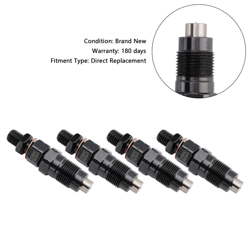 Hyundai D4BH D4BF Pickup H100 Minivan H1 4PCS Fuel Injector 33800-42500