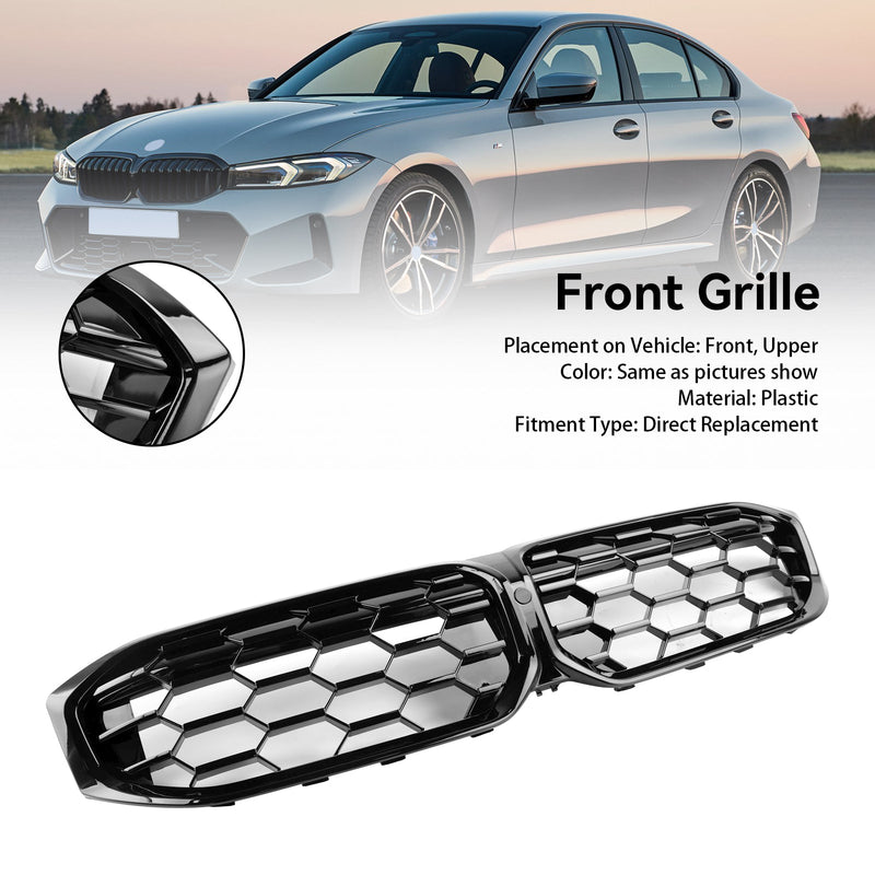 BMW G20 320i 330i M340i 2023-2024 Gloss Black Front Kidney Grill