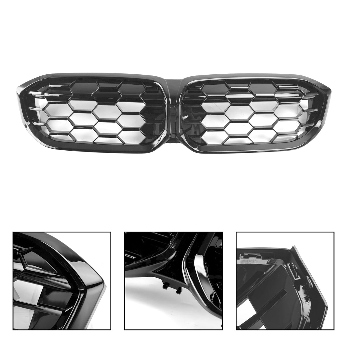 BMW G20 320i 330i M340i 2023-2024 Gloss Black Front Kidney Grill