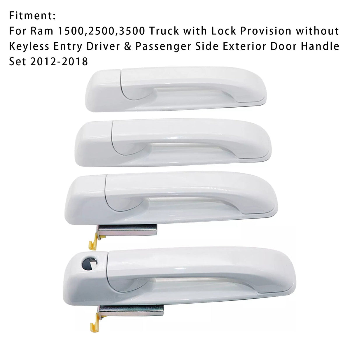 4pcs Door Handles For Dodge Ram 1500 2500 3500 2012-2018