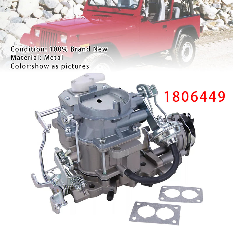 1979-1986 Jeep 258 4.2L CJ5 CJ7 Wagoneer BBD 2 BBL Carburetor 1806449